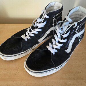 Vans Old Skool Hi Black w/Paisley Mens Size 9